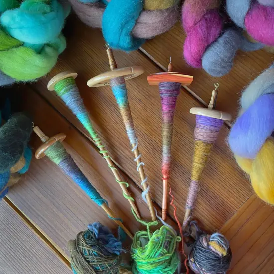 Organic Falkland Wool, Artisan Combed Top Roving: Premium Hand Dyed Fiber Braid for Spinning, Felting, Weaving. 4oz Double Dip Zion {4}