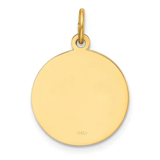 14K Gold Our Lady Of Perpetual Help Charm Religious Jewerly 21mm x 15mm {4}