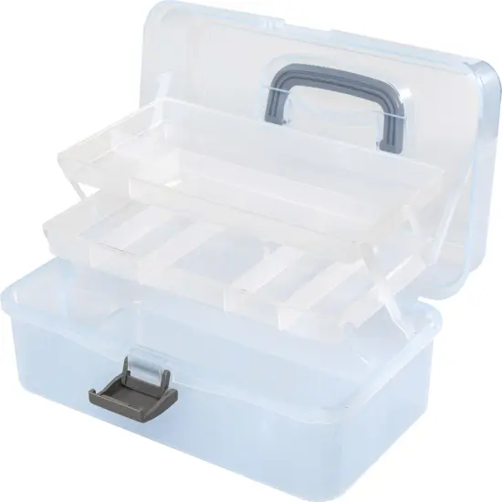 We R Craft Tool Box Translucent Plastic Storage-11.8"X6.7"X5.5" Case {4}