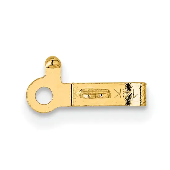 14K Gold Barrel Clasp Tongue 6.1mm {1}
