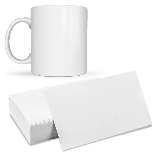 Precut Butcher Paper Sheets - Fits 15 oz Sublimation Mugs Perfectly (10 in x 4.5 in), White, Uncoated {1}