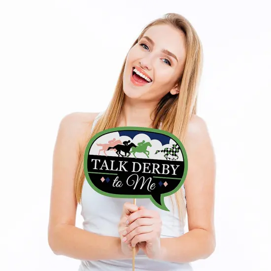 Big Dot of Happiness Kentucky Horse Derby - Horse Race Party Photo Booth Props Kit - 20 Count {6}