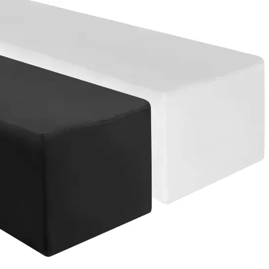 Lann's Linens - 10 Premium Fitted Tablecloths for Rectangular Table - Wedding / Banquet / Trade Show - Polyester Cloth Fabric Cover {5}