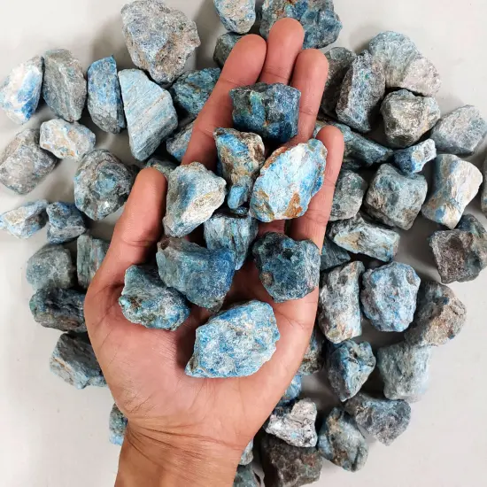 Blue Apatite - Rough Stones Bulk {1}