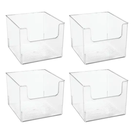mDesign Kitchen Plastic Storage Organizer Bin with Open Front {5}