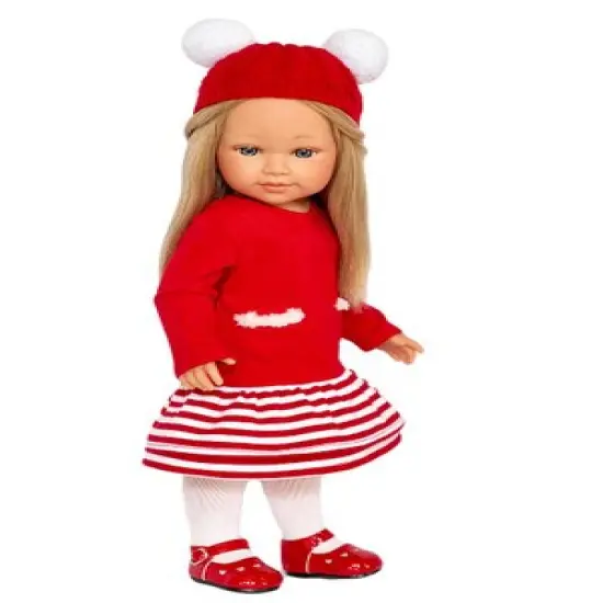 Winter Wonderland Doll Dress and Hat Set - Fits 18" Kennedy and Friends Dolls and other 18 inch dolls {1}