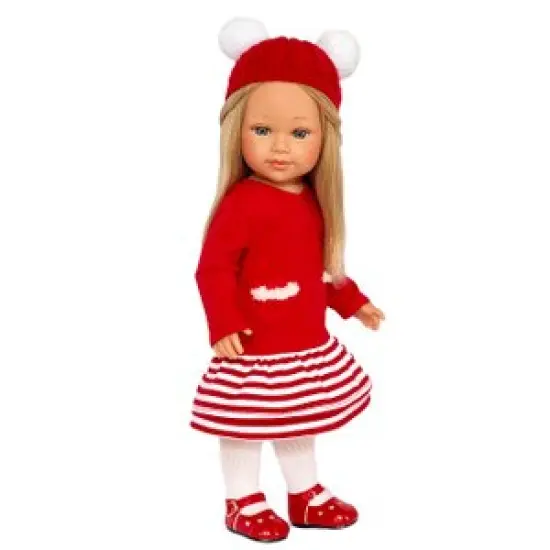 Winter Wonderland Doll Dress and Hat Set - Fits 18" Kennedy and Friends Dolls and other 18 inch dolls {2}