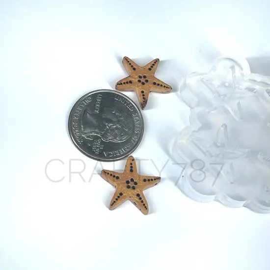 Starfish Stud Earring Silicone Mold(B6) {2}