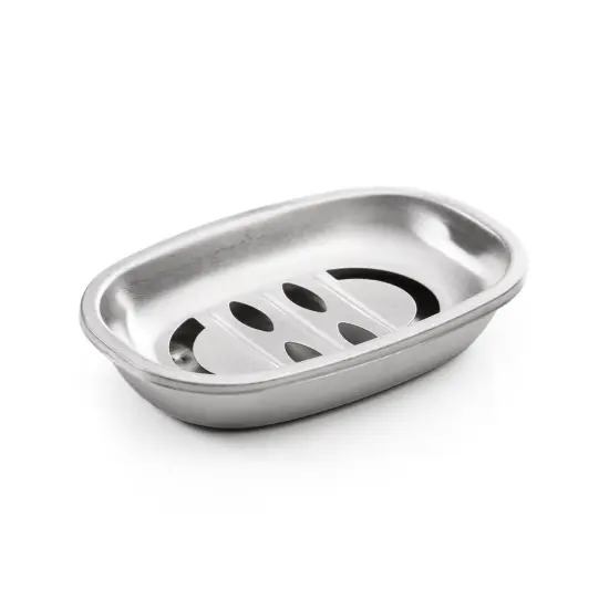 2 Piece Stainless Steel Soap Dishes Prevents Melting and Sogginess Pack of 2 {1}