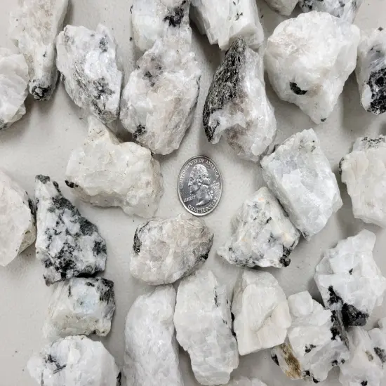 Rainbow Moonstone Crystals - Rough Stones Bulk {4}