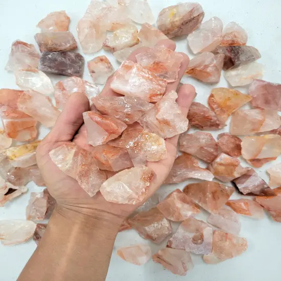 Fire Quartz Crystals - Raw Rough Stones Bulk {1}