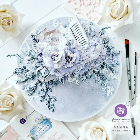 Prima Marketing The Plant Department Collection 12x12 Sheet - Fleur - 1 sheet 12"x12" w/ foil details / paper for Scrapbooking, Journaling Supplies, Planners, Kid DIY Art Crafts, Bullet Journal (10 SHEETS) {5}