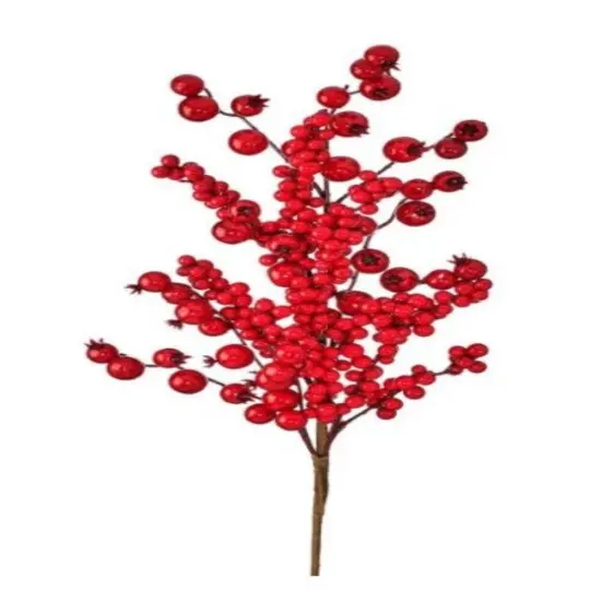 28" Mixed Berry Crabapple WaterproofSpray &ndash; Natural Christmas Decorative Accent {1}