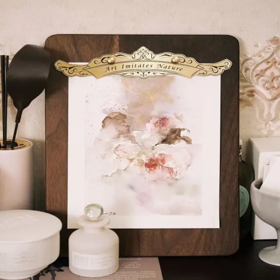 Natural Walnut wood A4 CLIPBOARD {6}