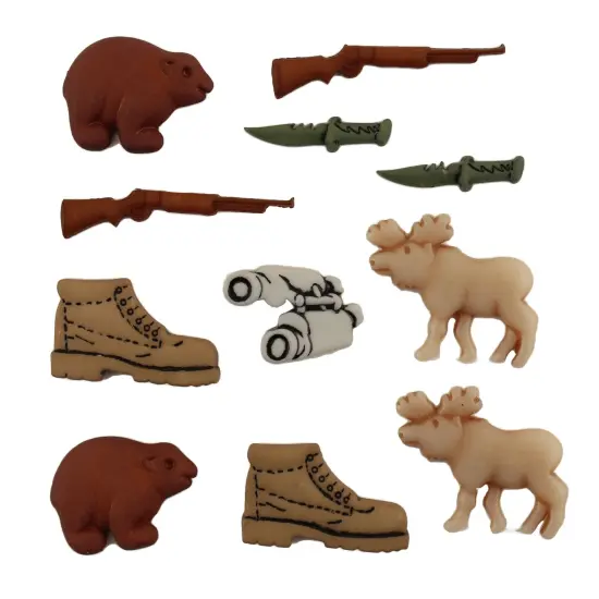 Buttons Galore and More Hunting Sewing & Craft Buttons - Hunting 30 Buttons {1}
