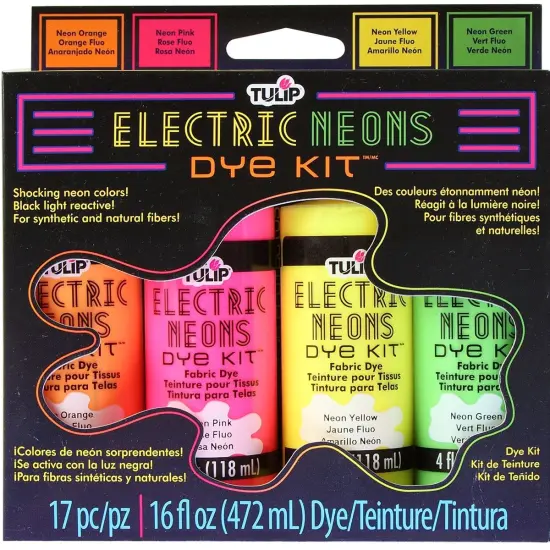 Tulip Electric Neons 16 fl. oz. 4-Color Dye Kit {1}
