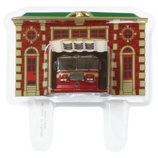 Fire Truck & Station Cake Decorating Kit {3}