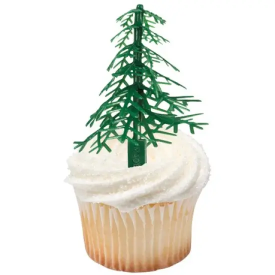 Evergreen Trees Cupcake Cake Decorating 6 set {1}