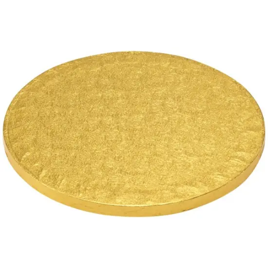 8" Round Gold Foil Cake Board 5ct {1}
