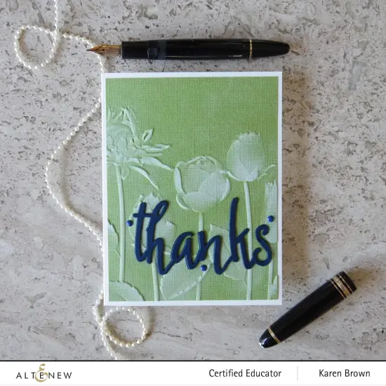 Flowery Field 3D Embossing Folder {3}