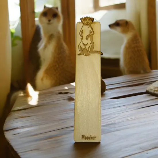 Bookmark - MeerKat - Birch wood {2}