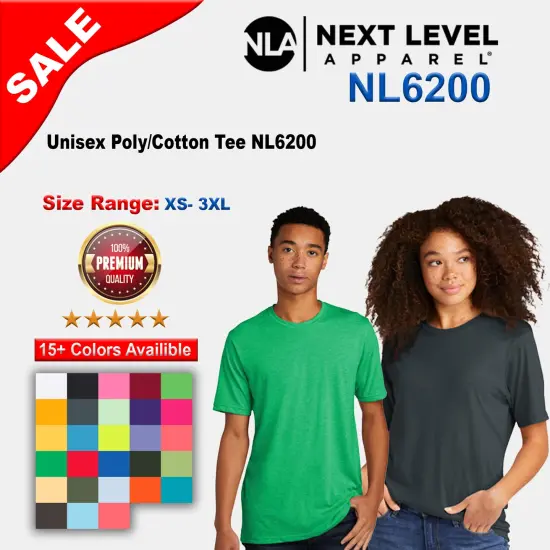 Next Level&reg; Unisex Poly/Cotton Tee Espresso {2}