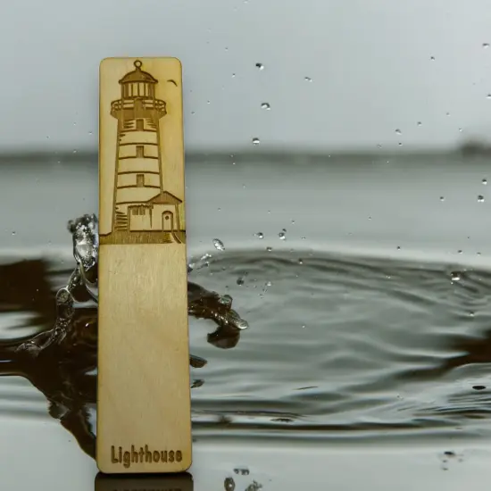 Bookmark - Lighthouse - Birch wood {3}