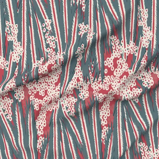 Various Fabrics by the Yard or Fat Quarter Magenta Retro Bird Feathers Abstract Animal Tropical Large Scale Custom Printed Fabric by Spoonflower {6}