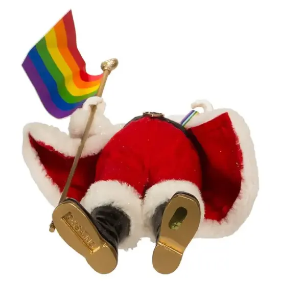 Kurt S. Adler 10-Inch Fabrich&eacute; Pride Santa {6}