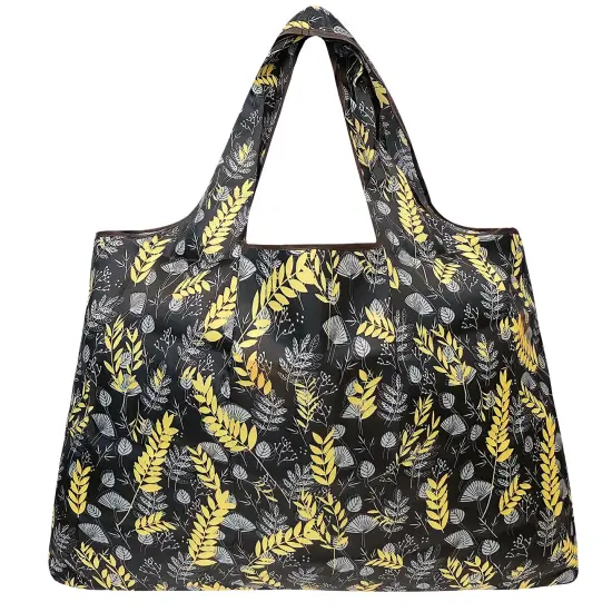 Wrapables Large Foldable Tote Nylon Reusable Grocery Bag Wheat {2}