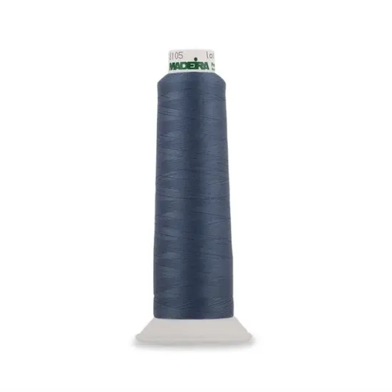 Aerolock Polyester Serger Thread --- 2,000 Yds --- Blue Steel Color -- Ref. # 8105 by Madeira&reg; {3}