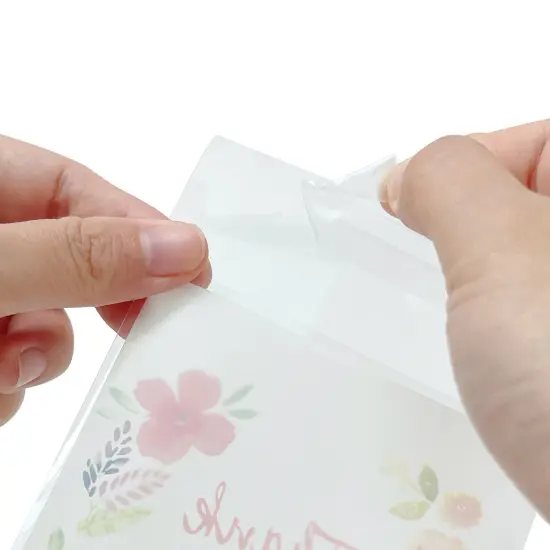 Wrapables Transparent Self-Adhesive 4" x 4" Candy and Cookie Bags, Favor Treat Bags for Parties and Wedding (200pcs) Thank You {3}