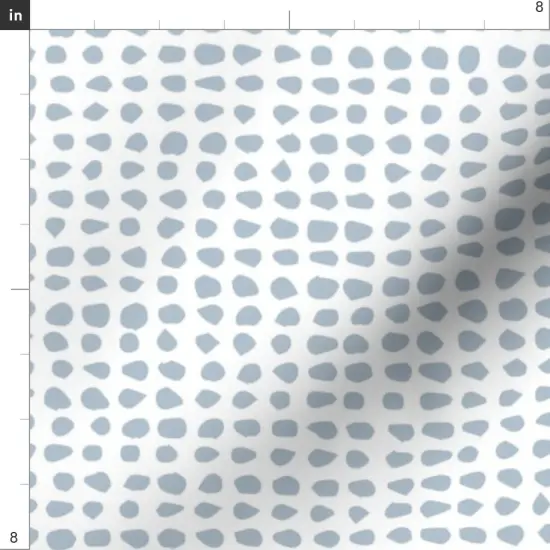 Various Fabrics by the Yard or Fat Quarter Gray Blue Dots Minimal Simple Modern Neutral Custom Printed Fabric by Spoonflower {4}