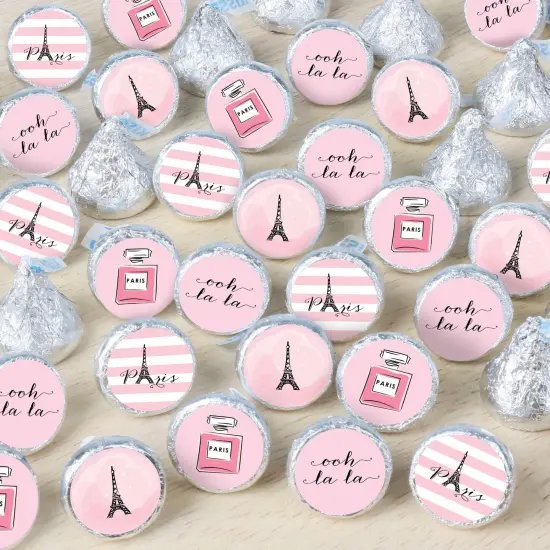 Big Dot of Happiness Paris, Ooh La La - Paris Themed Baby Shower or Birthday Party Small Round Candy Stickers - Party Favor Labels - 324 Count {1}