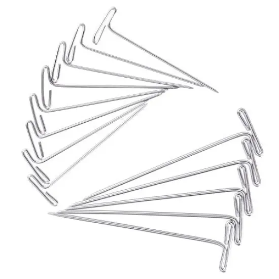 150 Pieces Steel T-pins for Blocking Knitting, Modelling and Crafts 150 Pieces (2 Inch, 1-1/2 Inch) {5}
