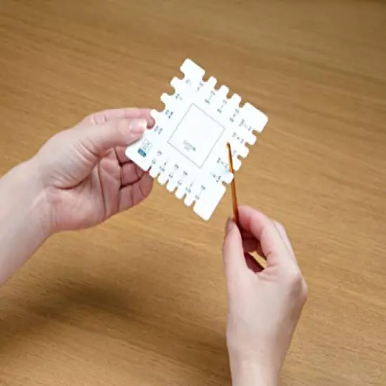 Swatch Ruler & Needle Gauge, White {2}