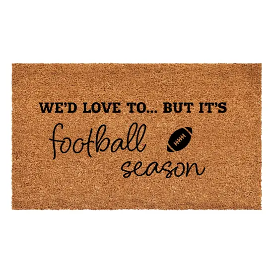 We'd love to.. But it's Football Season Doormat {1}