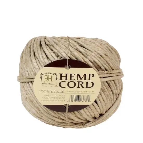 Hemptique Hemp Cord Ball Plant Hanger Eco Friendly Sustainable Naturally Grown Fiber Outdoor Gardening Gift Wrapping Scrapbooking Bookbinding Crafting Charcoal black {5}