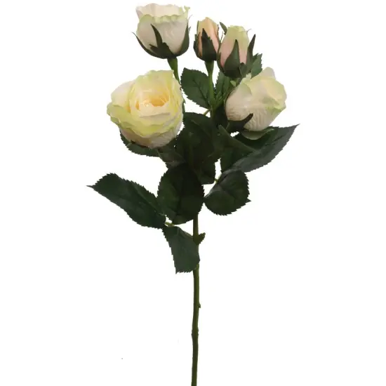 Stunning Cream/Pink Silk Rose Spray - Add Beauty to Your Home Decor {1}