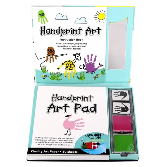 SpiceBox Handprint Paint Art Imagine It Children's Paints and Pads Art Kit {4}