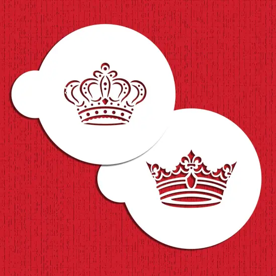 Royal Crowns Cookie Stencil Set | C586 by Designer Stencils | Baking Stencils for Royal Icing, Airbrush, Dusting Powder | {4}