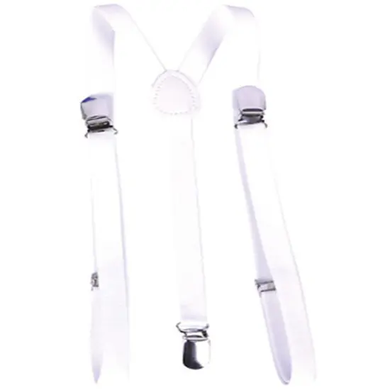 Child's Gangster or Clown Costume White Suspenders {1}