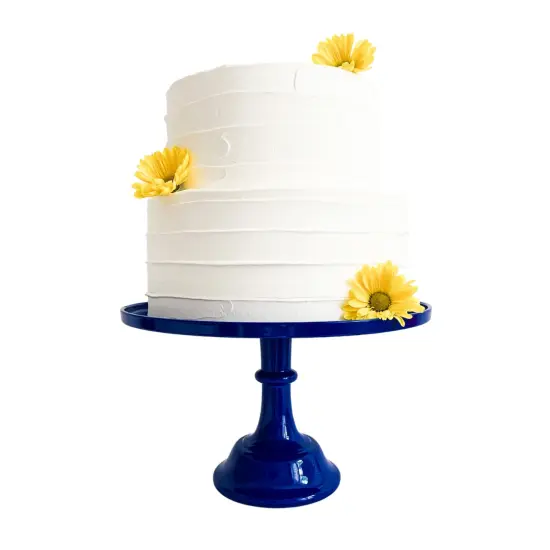 Royal Blue Melamine Pedestal Cake Stand {2}