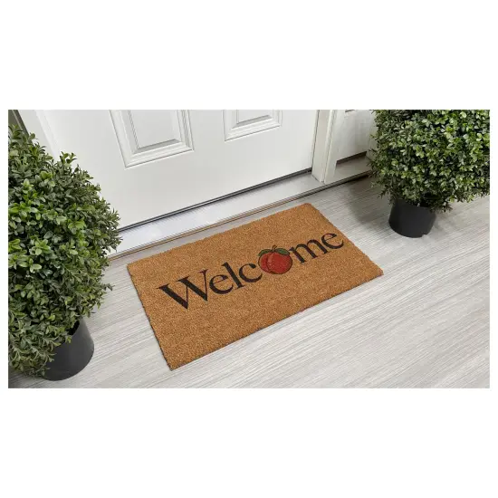 Peach Welcome Doormat {4}