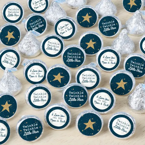 Big Dot of Happiness Twinkle Twinkle Little Star - Baby Shower or Birthday Party Small Round Candy Stickers - Party Favor Labels - 324 Count {1}
