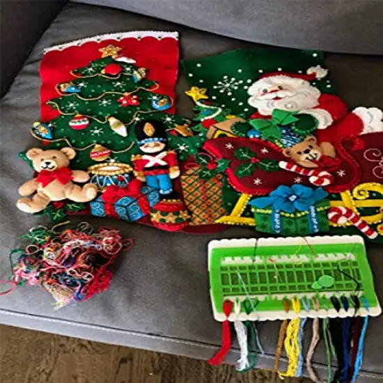 Floss Organizer Embroidery Kit Cross Stitch Tool, 30 Positions Thread Organizers, Plastic & Foam, Green {4}