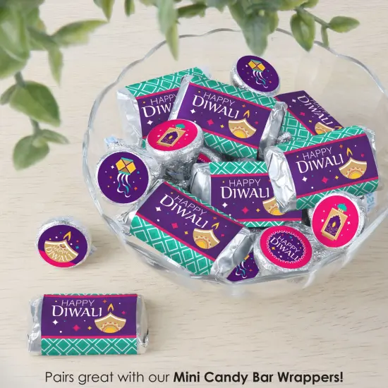 Big Dot of Happiness Happy Diwali - Festival of Lights Party Small Round Candy Stickers - Party Favor Labels - 324 Count {7}