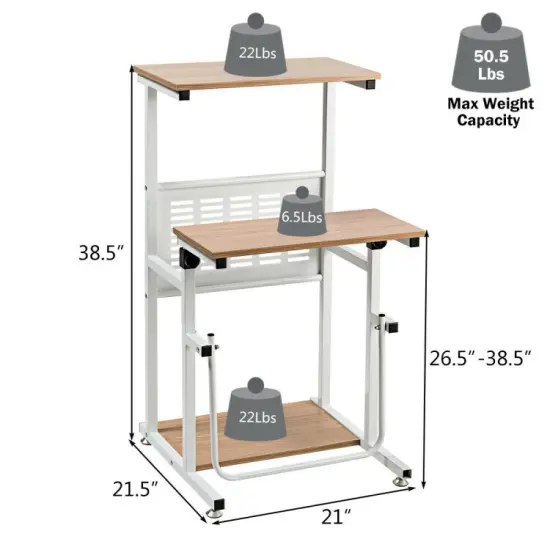 Height Adjustable Stand Up Desk Computer Workstation {2}