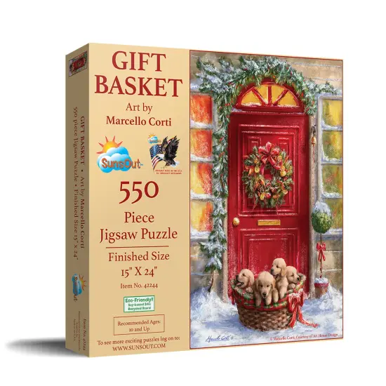 Sunsout Gift Basket 500 pc Christmas Jigsaw Puzzle 42244 {3}