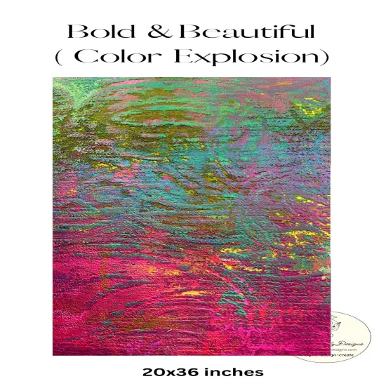 BOLD & Beautiful!Color Explosion - Large sheet of vivid colors {1}